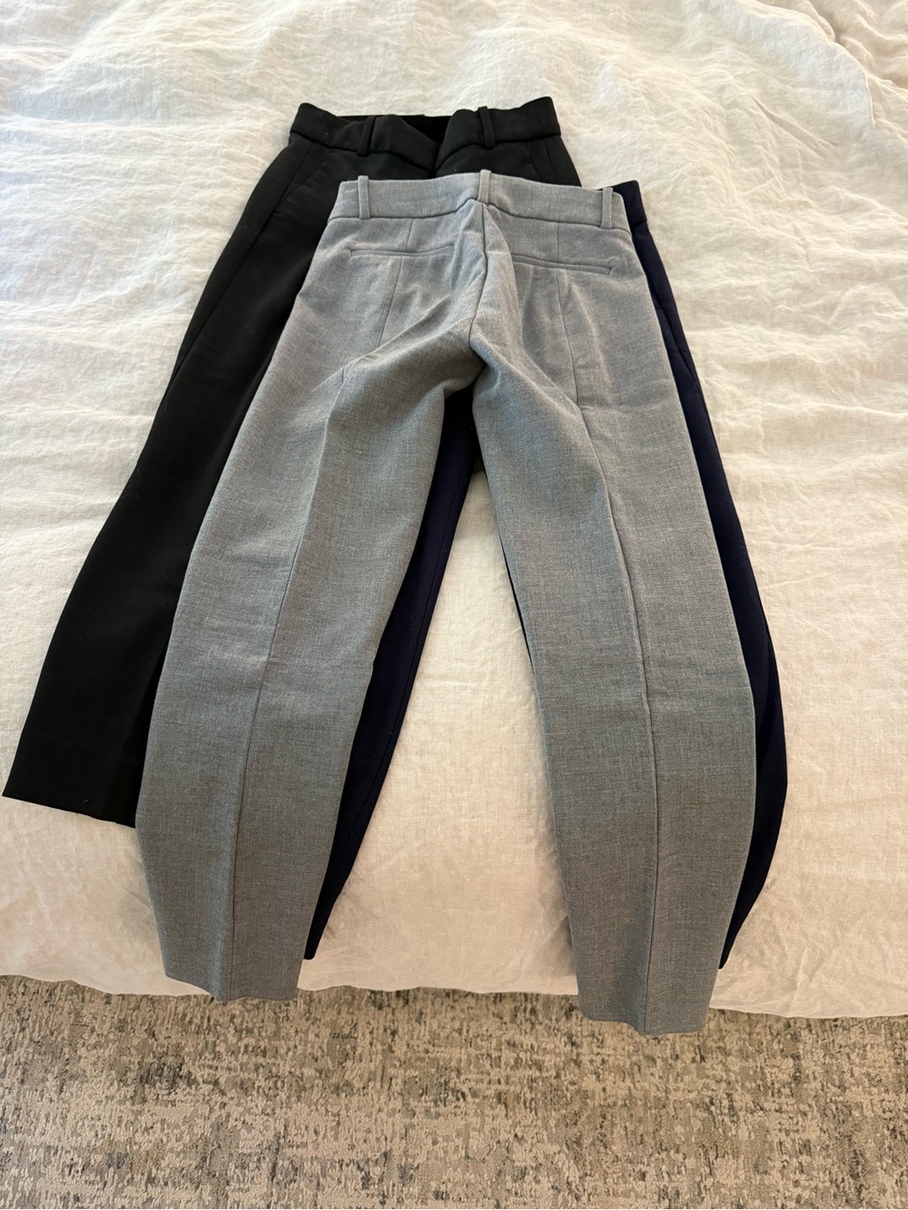 Lot of 3 J. Crew Cameron Slim Ankle Pants Black, Navy, Heather Gray 00 - Picture 6 of 6